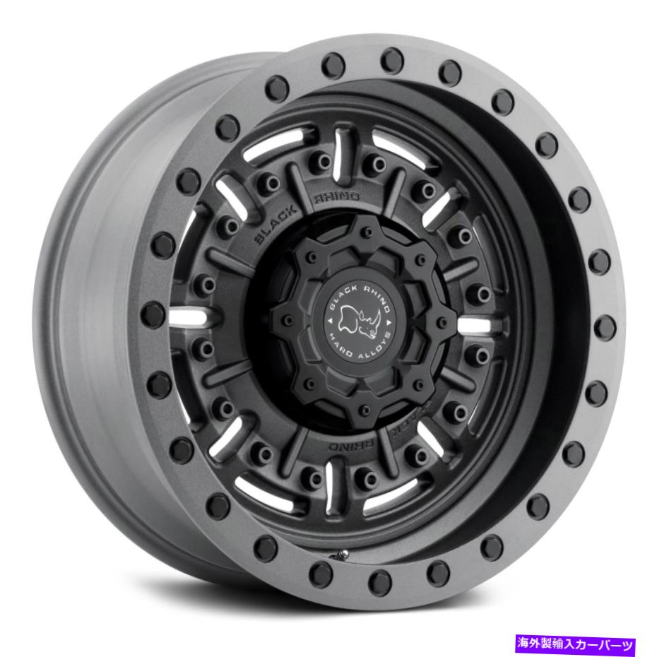 ホイール　４本セット Black Rhino Abrams Wheels20x9.5（2、5x130、84.1）Gunmetal Rimsセット4 Black Rhino ABRAMS Wheels 20x9.5 (2, 5x130, 84.1) Gunmetal Rims Set of 4【並行輸入品】