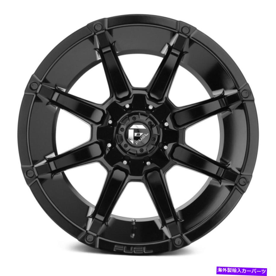ホイール　４本セット 燃料D575カプラー1PCホイール20x10（-18、6x139.7、106.1）4のブラックリムセット Fuel D575 COUPLER 1PC Wheels 20x10 (-18, 6x139.7, 106.1) Black Rims Set of 4【並行輸入品】