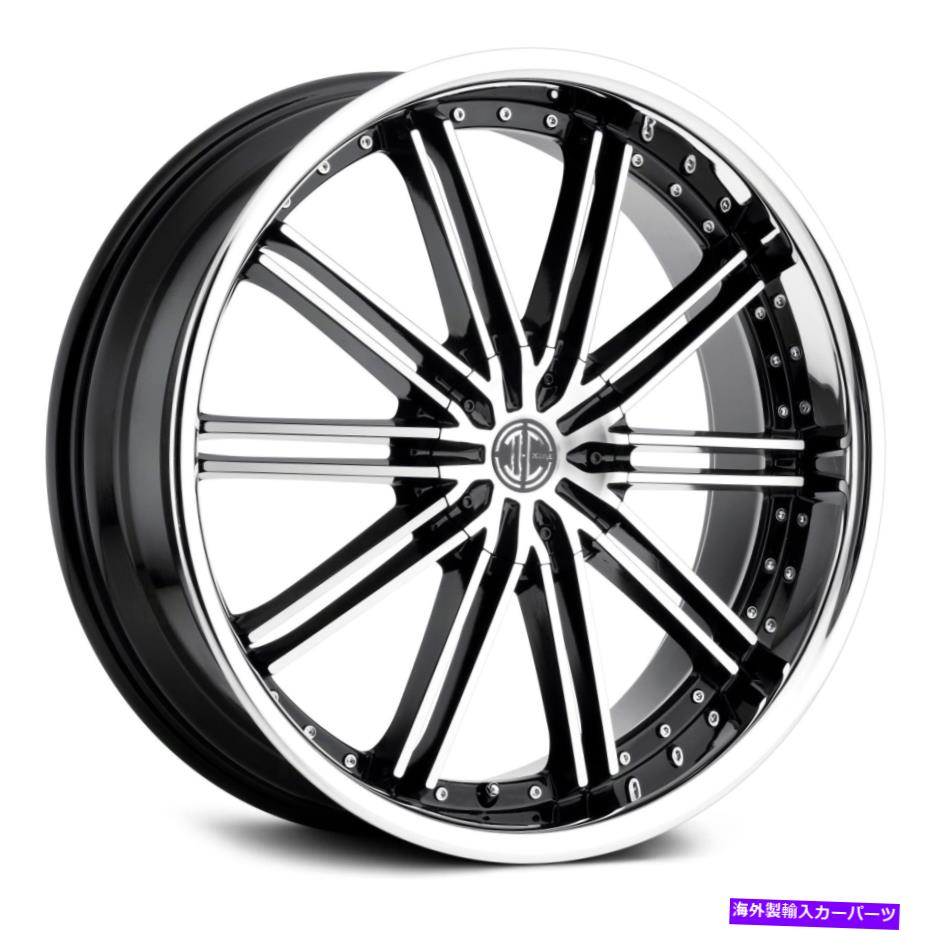 ホイール 4本セット 2crave番号53ホイール22x8.5(38、5x114.3、74.1)4のブラックリムセット 2Crave NUMBER 53 Wheels 22x8.5 (38, 5x114.3, 74.1) Black Rims Set of 4【並行輸入品】|Us Custom Parts Shop USDM