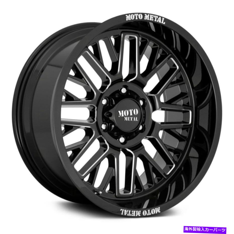 ホイール 4本セット Moto Metal Mo802 Warlock Wheels 22x10(-18、6x135、87.1)4のブラックリムセット Moto Metal MO802 WARLOCK Wheels 22x10 (-18, 6x135, 87.1) Black Rims Set of 4【並行輸入品】|Us Custom Parts Shop USDM