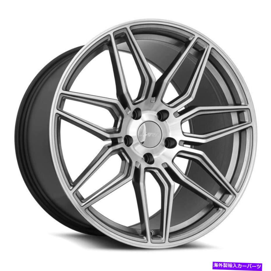 ホイール　４本セット MRR M024ホイール19x10（30、5x120.65、70.3）4のガンメタルリムセット MRR M024 Wheels 19x10 (30, 5x120.65, 70.3) Gunmetal Rims Set of 4【並行輸入品】