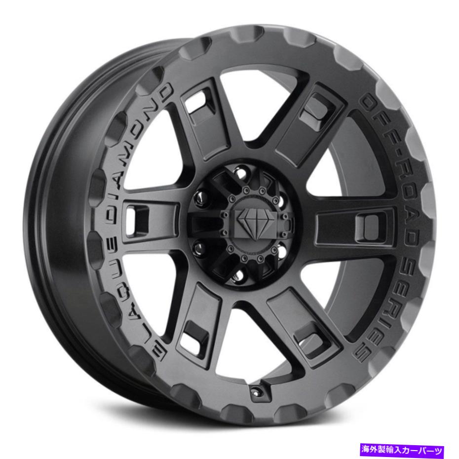 ホイール　４本セット ブラークダイヤモンドBD-O801ホイール20x10（1、6x139.7、106.4）4のブラックリムセット Blaque Diamond BD-O801 Wheels 20x10 (1, 6x139.7, 106.4) Black Rims Set of 4【並行輸入品】