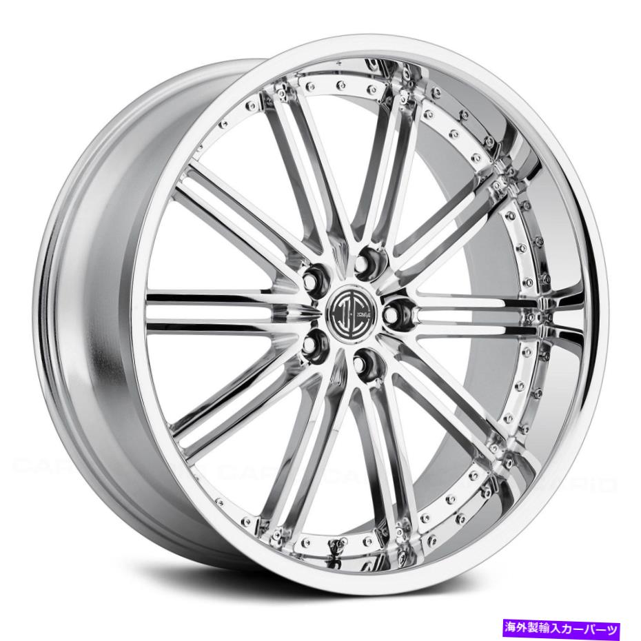 ホイール　４本セット 2crave number 33ホイール22x10.5（38、5x120.65、74.1）4のChrome Rimsセット 2Crave NUMBER 33 Wheels 22x10.5 (38, 5x120.65, 74.1) Chrome Rims Set of 4【並行輸入品】