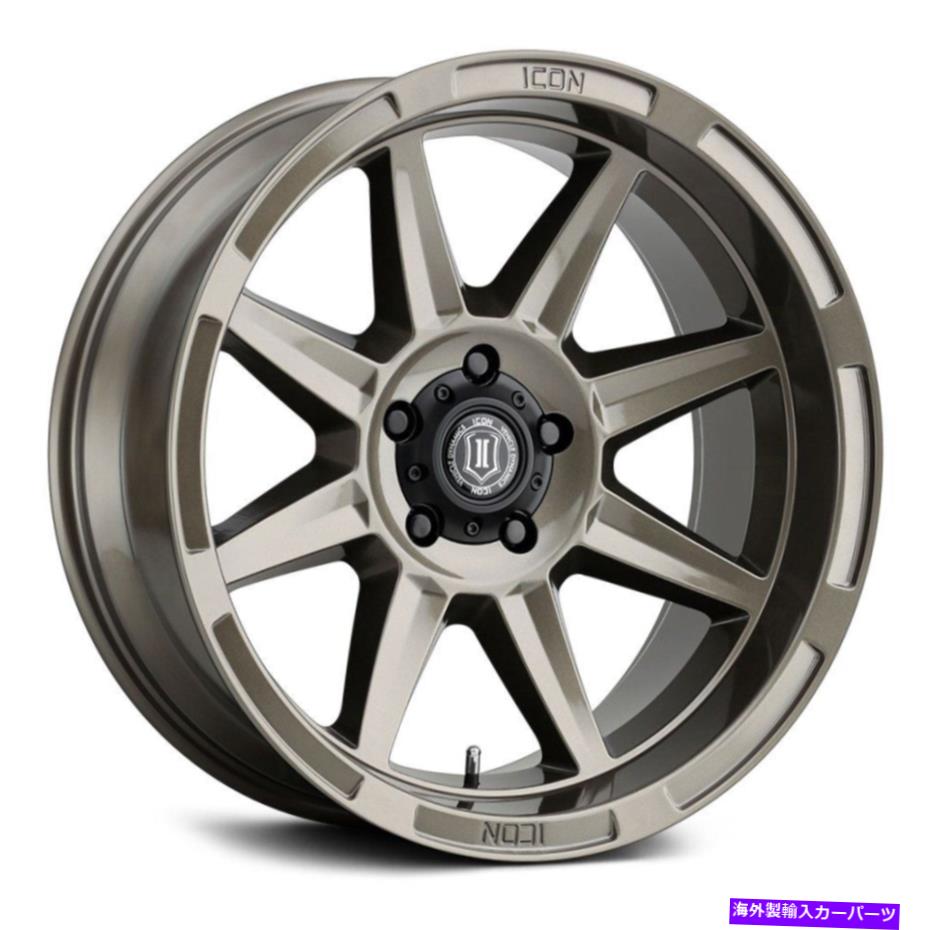 ホイール　４本セット アイコンアロイズバンディットホイール20x10（-24、5x127、71.5）4のブロンズリムセット Icon Alloys BANDIT Wheels 20x10 (-24, 5x127, 71.5) Bronze Rims Set of 4【並行輸入品】 368,676円