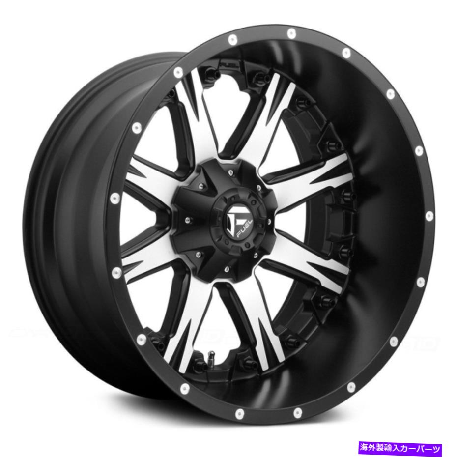 ホイール　４本セット 燃料D541ナッツディープリップホイール20x10（-12、5x150、110.1）4のブラックリムセット Fuel D541 NUTZ DEEP LIP Wheels 20x10 (-12, 5x150, 110.1) Black Rims Set of 4【並行輸入品】