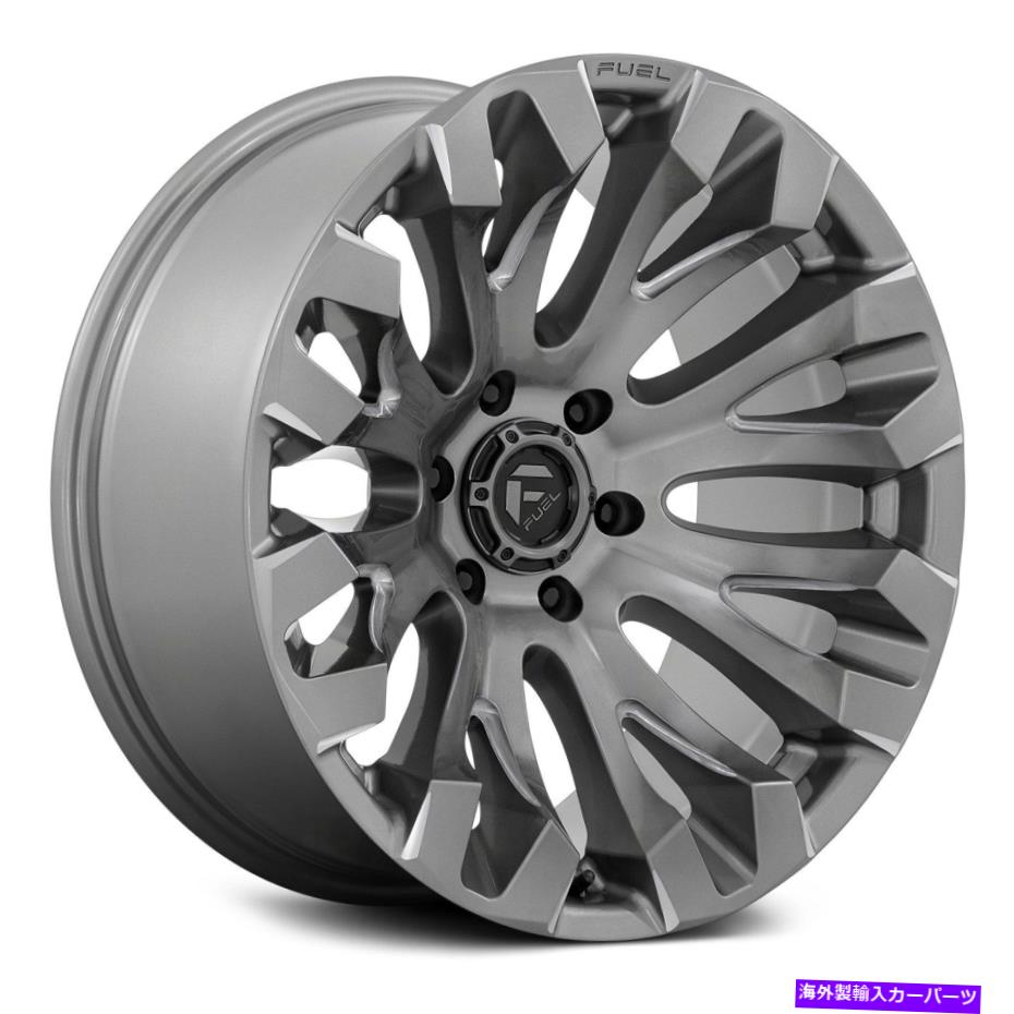 ホイール　４本セット Fuel D830 Quake 1PCホイール20x10（-18、5x127、71.5）4のプラチナリムセット Fuel D830 QUAKE 1PC Wheels 20x10 (-18, 5x127, 71.5) Platinum Rims Set of 4【並行輸入品】