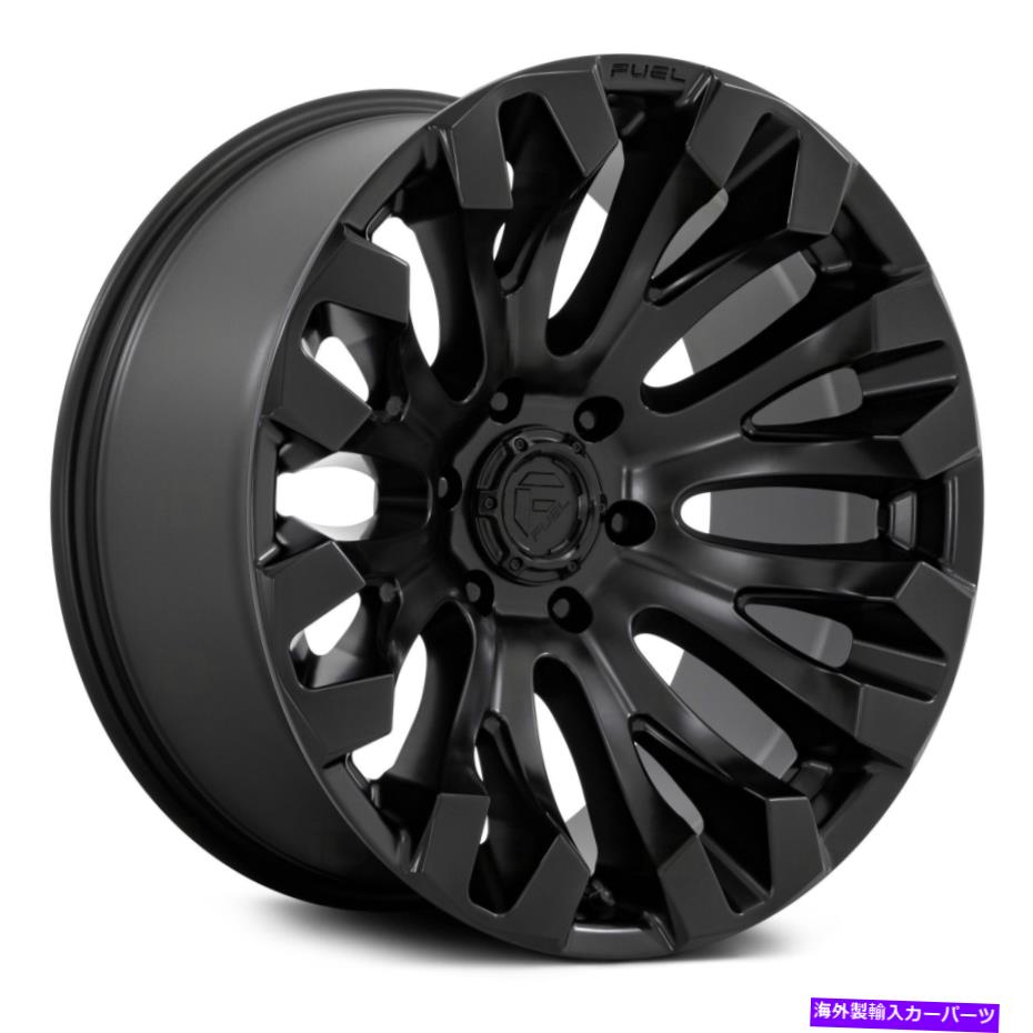 ホイール　４本セット 燃料D831 Quake 1PCホイール20x10（-18、5x139.7、78.1）4のブラックリムセット Fuel D831 QUAKE 1PC Wheels 20x10 (-18, 5x139.7, 78.1) Black Rims Set of 4【並行輸入品】