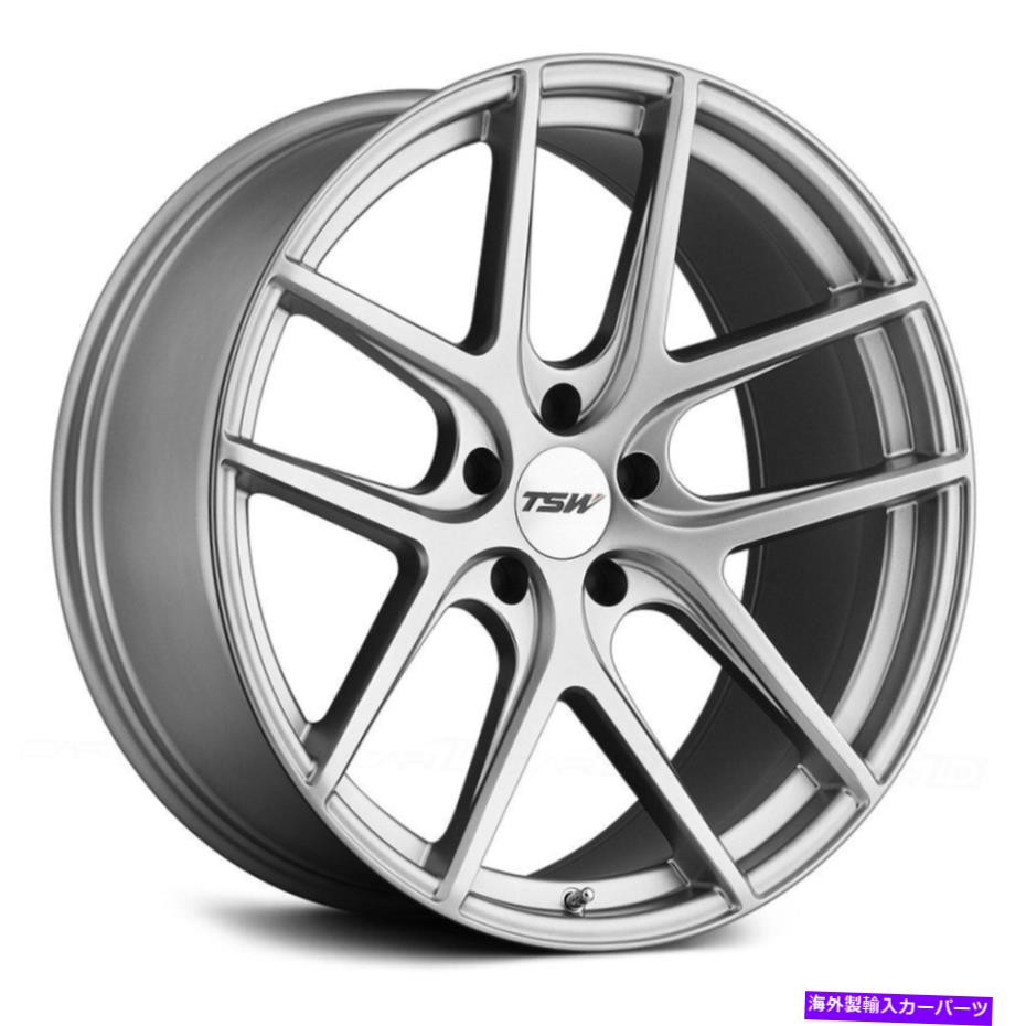 ホイール　４本セット TSWジュネーブホイール20x10.5（25、5x120.65、76.1）4のシルバーリムセット TSW GENEVA Wheels 20x10.5 (25, 5x120.65, 76.1) Silver Rims Set of 4【並行輸入品】