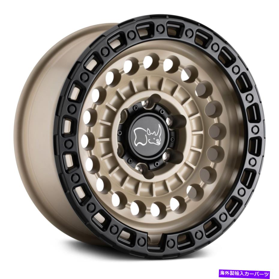 ホイール　４本セット ブラックサイのセンチネルホイール20x9.5（12、8x165.1）砂漠の砂縁セット4 Black Rhino SENTINEL Wheels 20x9.5 (12, 8x165.1) Desert Sand Rims Set of 4【並行輸入品】