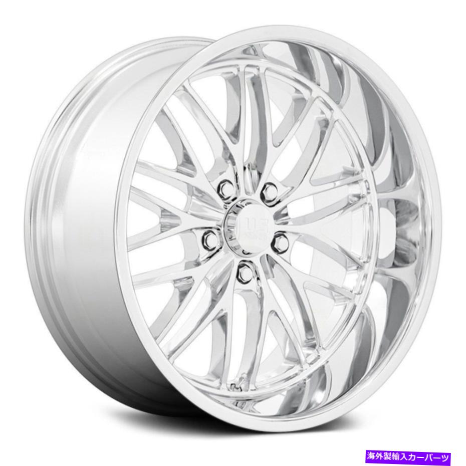ホイール　４本セット U.S. Mags U140 Santa Cruz 1PCホイール20x8.5（6、5x120.65）Chrome Rimsセット4 U.S. Mags U140 SANTA CRUZ 1PC Wheels 20x8.5 (6, 5x120.65) Chrome Rims Set of 4【並行輸入品】｜Us Custom Parts Shop USDM
