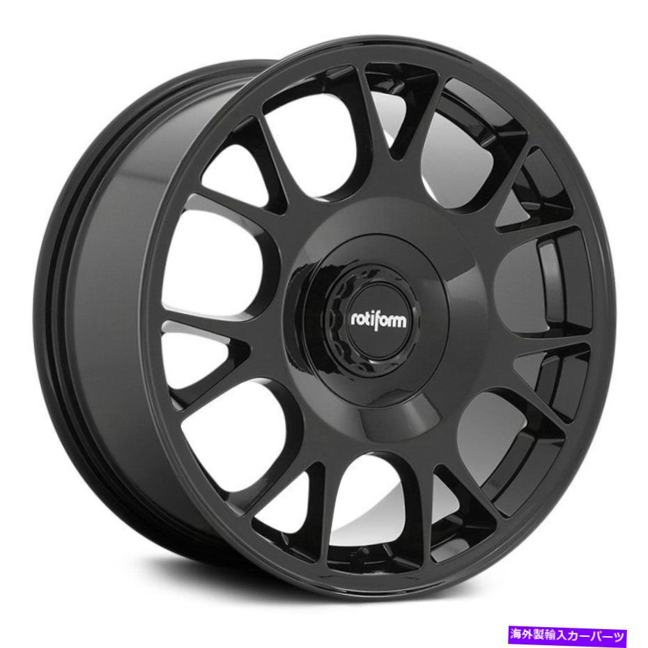 ホイール　４本セット Rotiform Tuf-Rホイール19x8.5（45、5x112、66.56）4のブラックリムセット Rotiform TUF-R Wheels 19x8.5 (45, 5x112, 66.56) Black Rims Set of 4【並行輸入品】｜Us Custom Parts Shop USDM