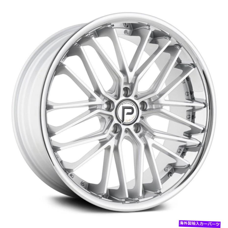 ホイール 4本セット ピナクルP214レガシーホイール20x8.5(35、5x112、66.56)4のシルバーリムセット Pinnacle P214 LEGACY Wheels 20x8.5 (35, 5x112, 66.56) Silver Rims Set of 4【並行輸入品】|Us Custom Parts Shop USDM