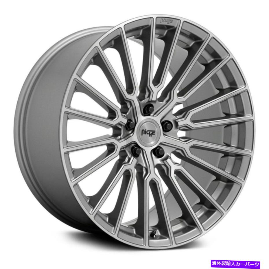 ホイール　４本セット ニッチM251プレミオホイール20x10.5（20、5x114.3、71.5）4のブラシ付きリムセット Niche M251 PREMIO Wheels 20x10.5 (20, 5x114.3, 71.5) Brushed Rims Set of 4【並行輸入品】
