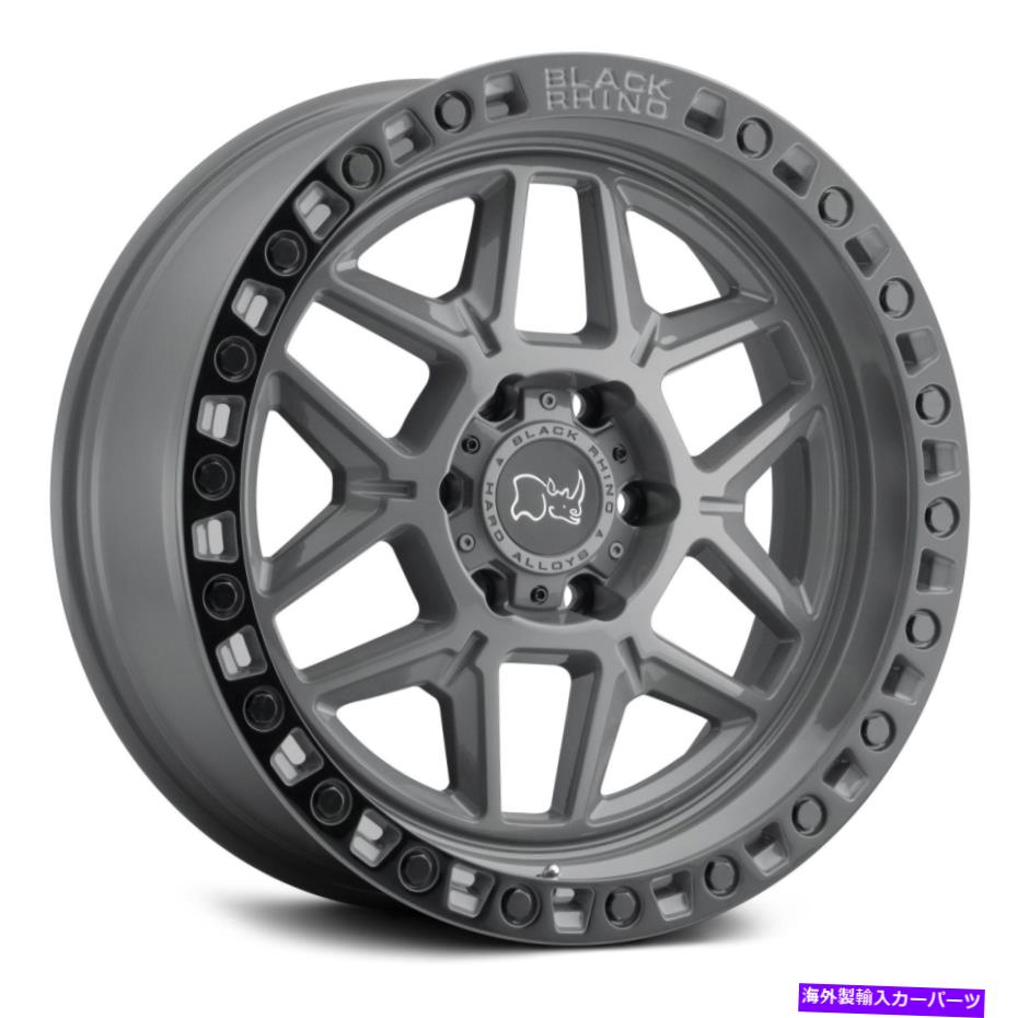 ホイール　４本セット Black Rhino Kelsoホイール20x9（12、6x135、87.1）4の灰色のリムセット Black Rhino KELSO Wheels 20x9 (12, 6x135, 87.1) Grey Rims Set of 4【並行輸入品】