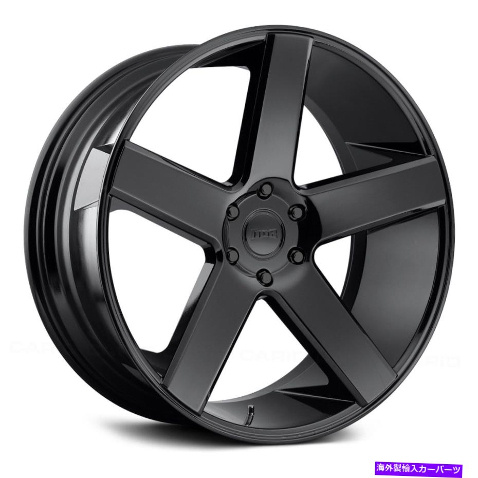 ホイール　４本セット ダブS216バラーホイール22x9（15、5x114.3、71.5）4のブラックリムセット Dub S216 BALLER Wheels 22x9 (15, 5x114.3, 71.5) Black Rims Set of 4【並行輸入品】