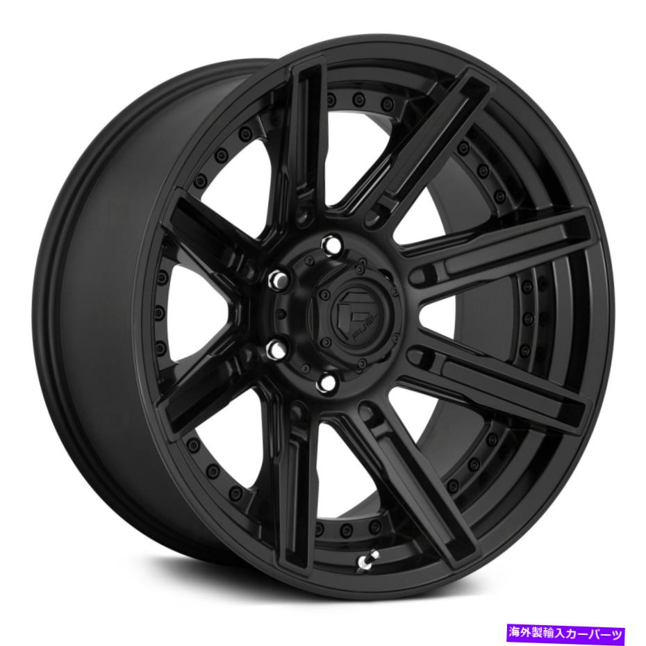 ホイール　４本セット Fuel D709 Rogue 1PCホイール20x10（-18、5x127、71.5）4のブラックリムセット Fuel D709 ROGUE 1PC Wheels 20x10 (-18, 5x127, 71.5) Black Rims Set of 4【並行輸入品】