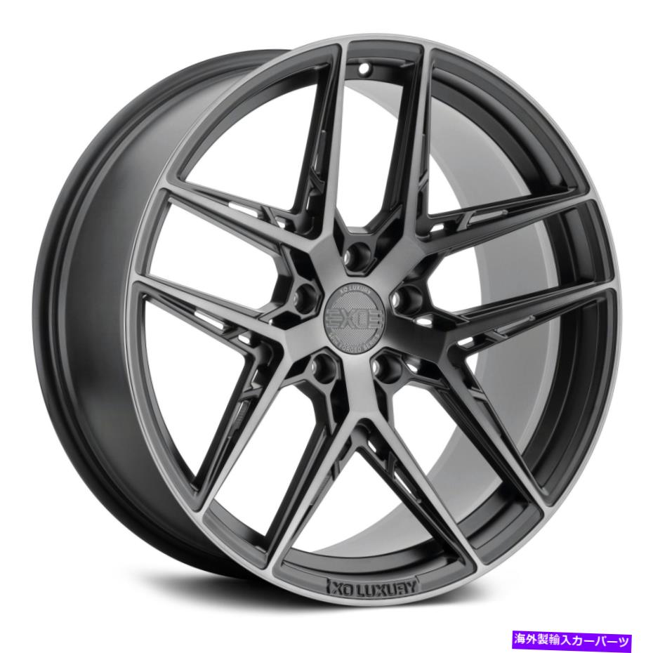 ホイール　４本セット Xo CairoWheels20x10.5（30、5x112、66.56）4のブラックリムセット XO CAIRO Wheels 20x10.5 (30, 5x112, 66.56) Black Rims Set of 4【並行輸入品】