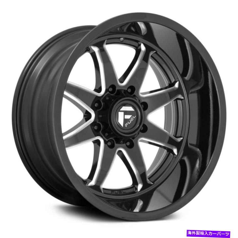 ホイール　４本セット 燃料D749ハンマー1PCホイール22x10（-18、5x127、71.5）4のブラックリムセット Fuel D749 HAMMER 1PC Wheels 22x10 (-18, 5x127, 71.5) Black Rims Set of 4【並行輸入品】