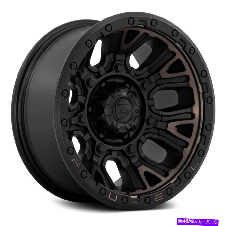 ホイール　４本セット 燃料D824トラクション1PCホイール20x10（-18、8x170、125.1）4のブラックリムセット Fuel D824 TRACTION 1PC Wheels 20x10 (-18, 8x170, 125.1) Black Rims Set of 4【並行輸入品】