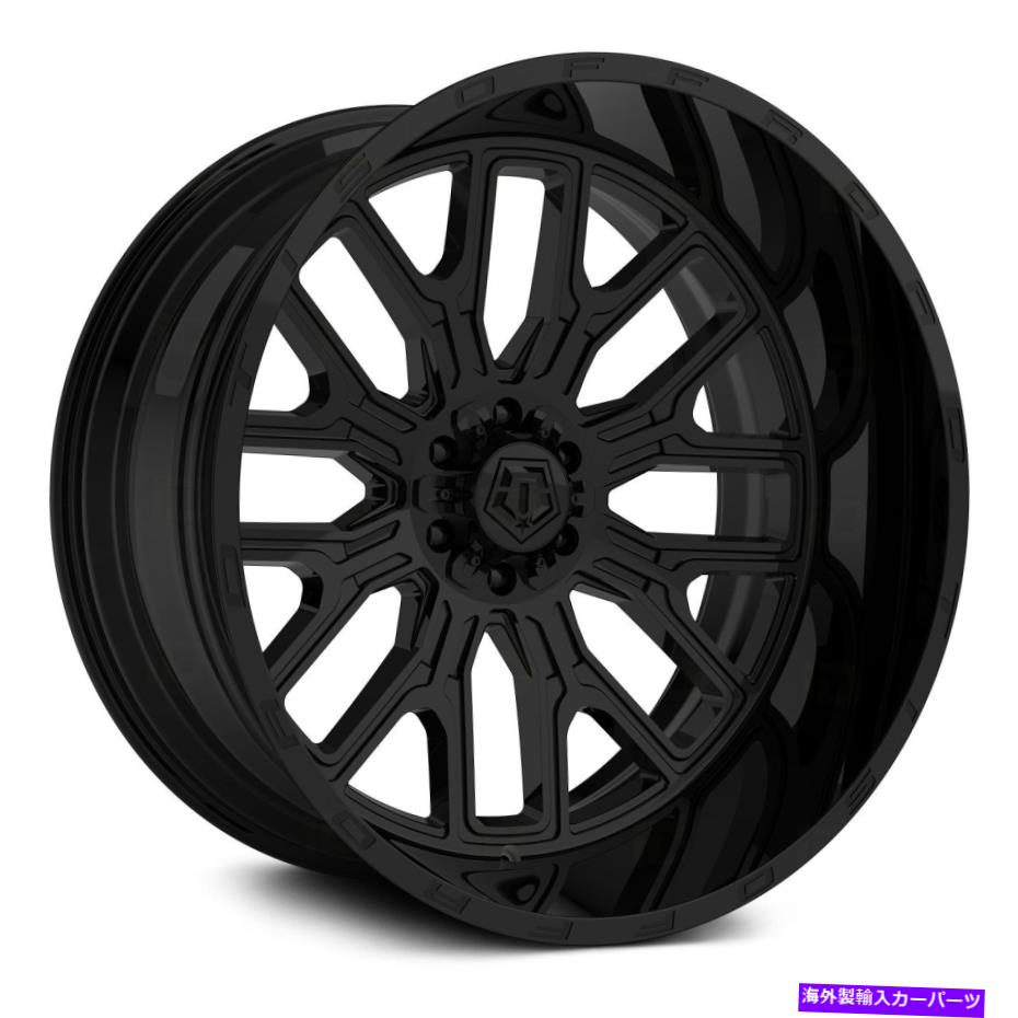 ホイール　４本セット TIS 560Bホイール24x14（-76、5x127、78）4のブラックリムセット TIS 560B Wheels 24x14 (-76, 5x127, 78) Black Rims Set of 4【並行輸入品】