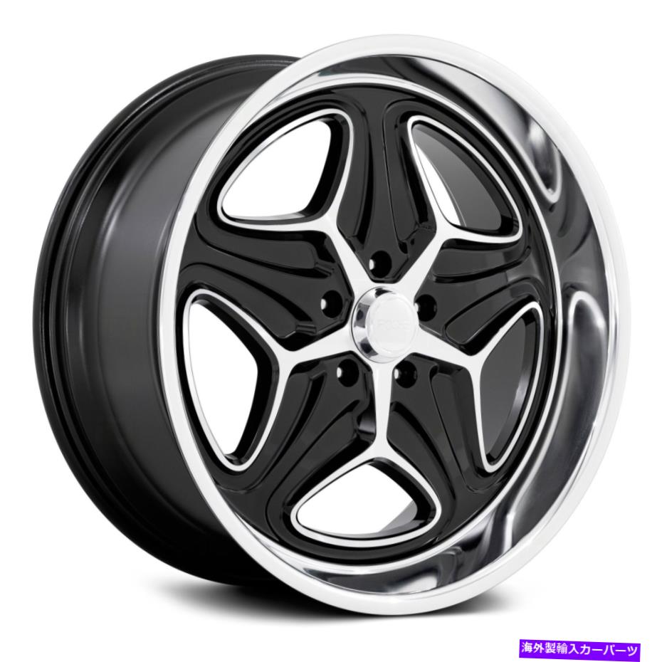 ホイール　４本セット Foose F171 Merlot Wheels 22x10.5（6、5x127、78.1）4のブラックリムセット Foose F171 MERLOT Wheels 22x10.5 (6, 5x127, 78.1) Black Rims Set of 4【並行輸入品】