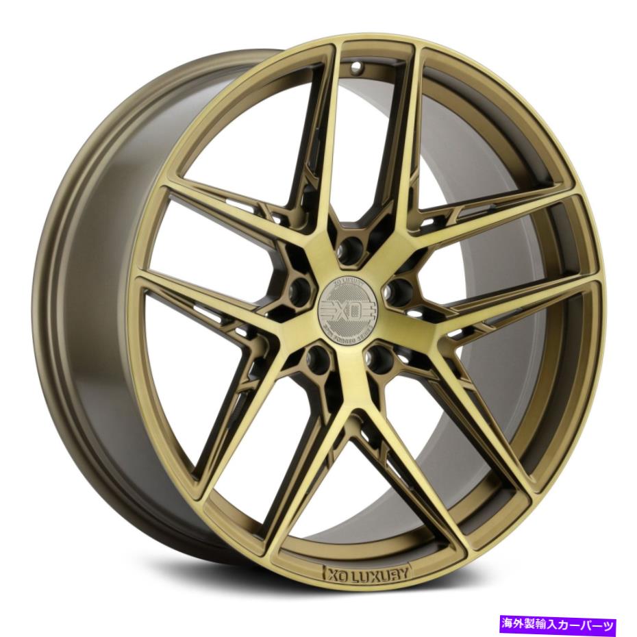 ホイール　４本セット Xo CairoWheels20x10.5（25、5x108、76.1）ブロンズリムセット4 XO CAIRO Wheels 20x10.5 (25, 5x108, 76.1) Bronze Rims Set of 4【並行輸入品】