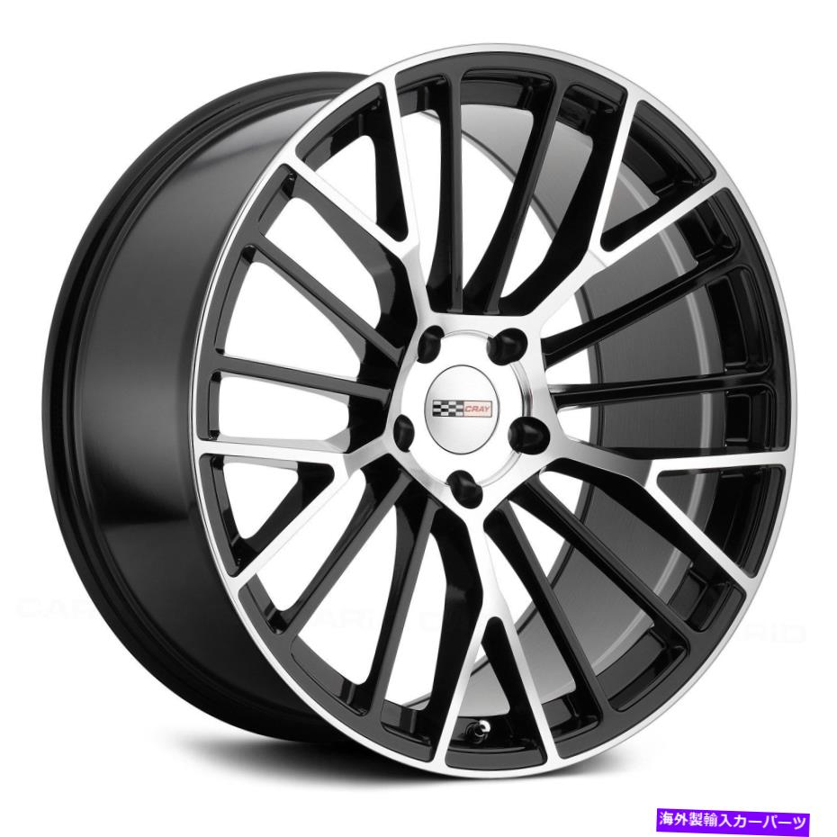 ホイール　４本セット クレイアストリアホイール18x9.5（56、5x120.65、70.3）4のブラックリムセット Cray ASTORIA Wheels 18x9.5 (56, 5x120.65, 70.3) Black Rims Set of 4【並行輸入品】
