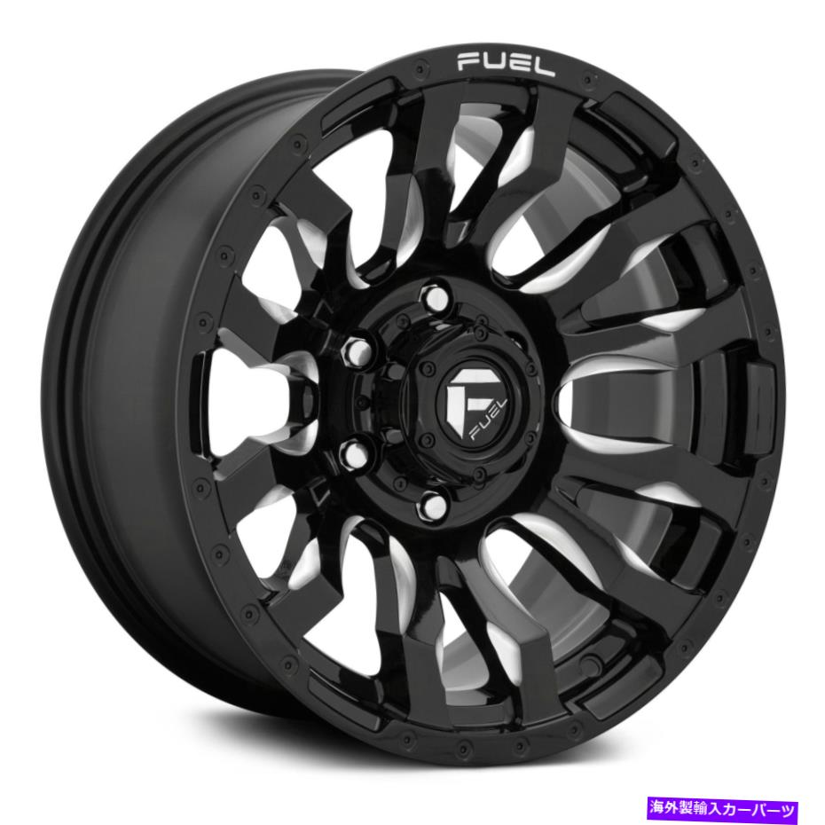 ホイール　４本セット Fuel D673 Blitz 1PCホイール22x10（-18、8x170、125.1）4のブラックリムセット Fuel D673 BLITZ 1PC Wheels 22x10 (-18, 8x170, 125.1) Black Rims Set of 4【並行輸入品】