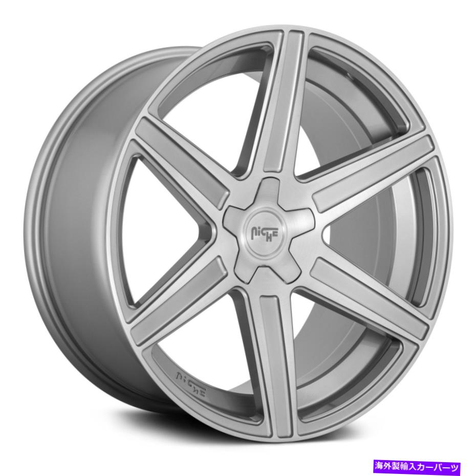 ホイール 4本セット ニッチM241カリーナホイール20x10.5(40、5x112、66.56)4のブラシ付きリムセット Niche M241 CARINA Wheels 20x10.5 (40, 5x112, 66.56) Brushed Rims Set of 4【並行輸入品】