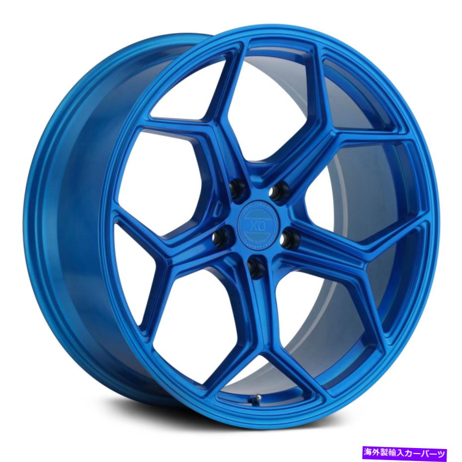 ホイール　４本セット Xo Helsinkiホイール22x10.5（42、5x120.65、76.1）4の青いリムセット XO HELSINKI Wheels 22x10.5 (42, 5x120.65, 76.1) Blue Rims Set of 4【並行輸入品】