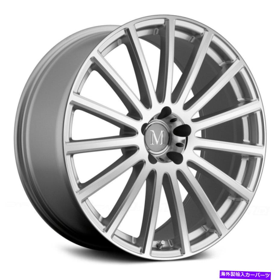 ホイール　４本セット マンドラスロテックホイール22x10（41、5x112、66.56）4のシルバーリムセット Mandrus ROTEC Wheels 22x10 (41, 5x112, 66.56) Silver Rims Set of 4【並行輸入品】