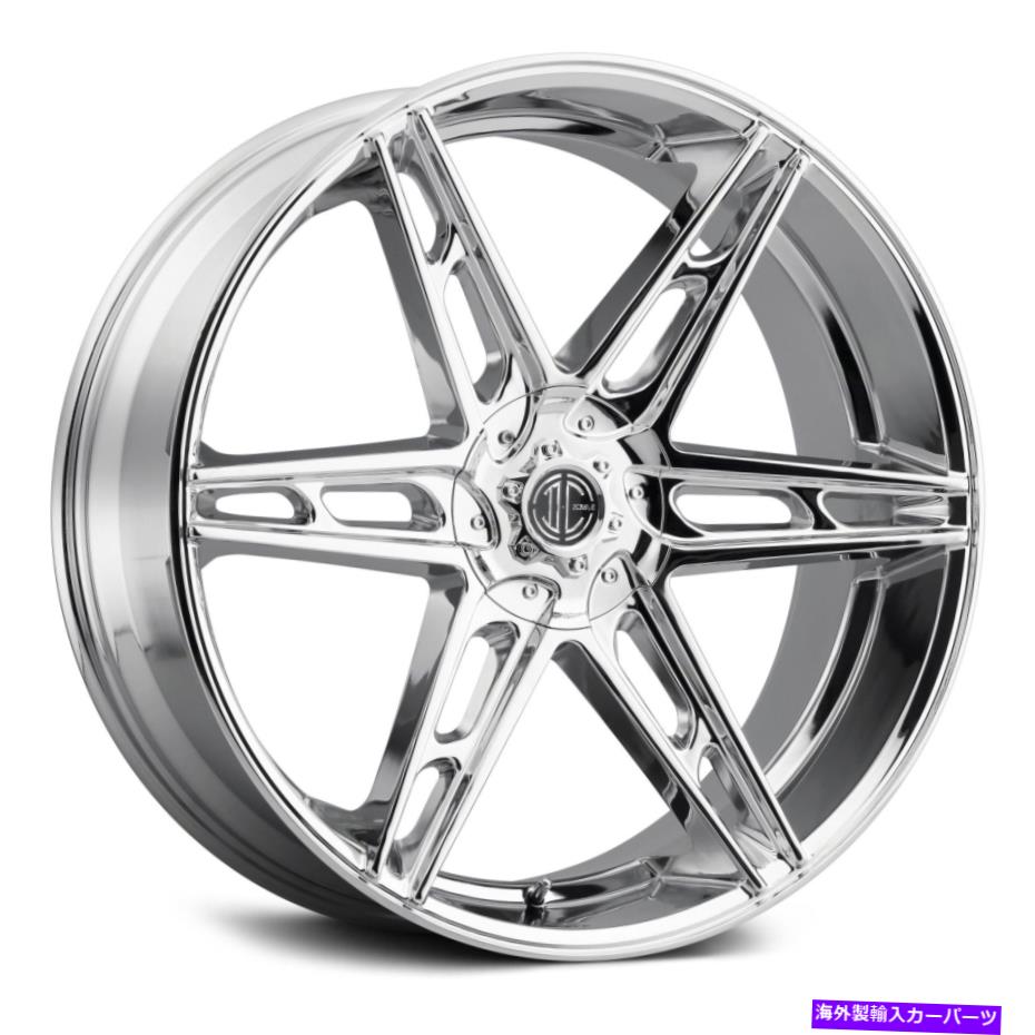 ホイール　４本セット 2crave number 46ホイール24x10（15、5x139.7、87）4のクロムリムセット 2Crave NUMBER 46 Wheels 24x10 (15, 5x139.7, 87) Chrome Rims Set of 4【並行輸入品】