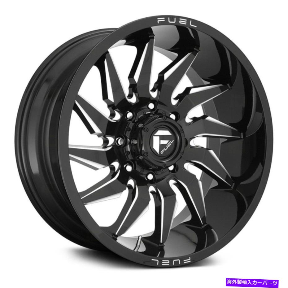 ホイール 4本セット 燃料D744セイバー1PCホイール22x12(-44、6x135、87.1)4のブラックリムセット Fuel D744 SABER 1PC Wheels 22x12 (-44, 6x135, 87.1) Black Rims Set of 4【並行輸入品】|Us Custom Parts Shop USDM