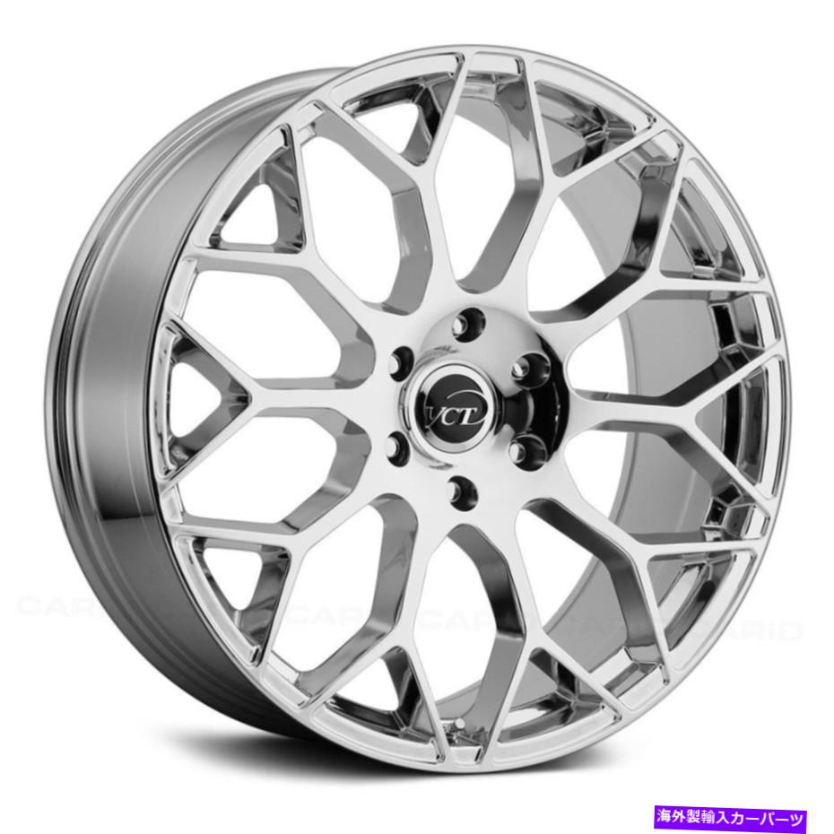 ホイール　４本セット VCT V82ホイール22x9（15、5x114.3、73.1）4のクロムリムセット VCT V82 Wheels 22x9 (15, 5x114.3, 73.1) Chrome Rims Set of 4【並行輸入品】｜Us Custom Parts Shop USDM