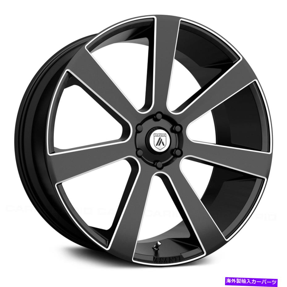 ホイール　４本セット Asanti ABL-15 Apollo Wheels 24x9（35、6x135、87.1）4のブラックリムセット Asanti ABL-15 APOLLO Wheels 24x9 (35, 6x135, 87.1) Black Rims Set of 4【並行輸入品】