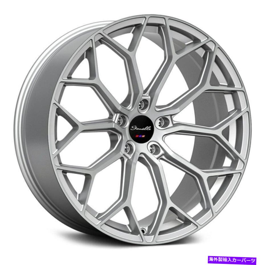 ホイール　４本セット Gianelle Monte Carlo Wheels 22x9（30、5x112、66.56）4のシルバーリムセット Gianelle MONTE CARLO Wheels 22x9 (30, 5x112, 66.56) Silver Rims Set of 4【並行輸入品】