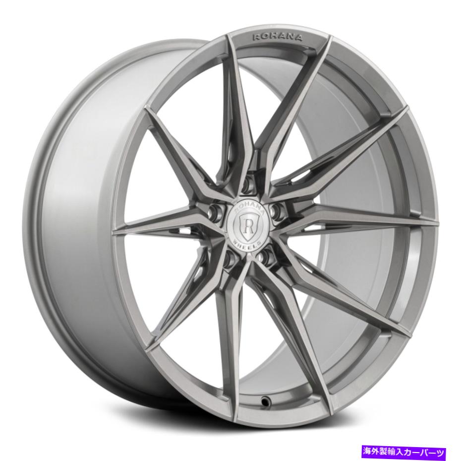 ホイール　４本セット Rohana RFX13ホイール20x11（20、5x114.3、71.5）4のチタンリムセット Rohana RFX13 Wheels 20x11 (20, 5x114.3, 71.5) Titanium Rims Set of 4【並行輸入品】