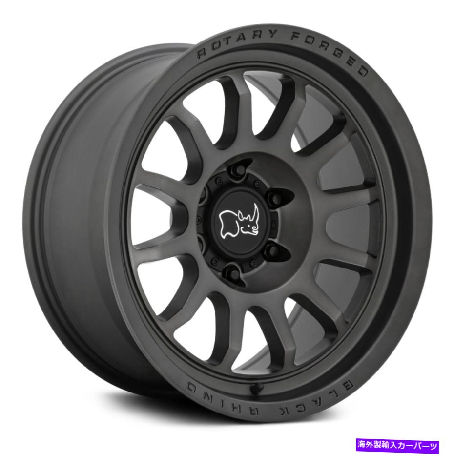 ホイール　４本セット ブラックサイラピッドホイール20x9（12、6x114.3、76.1）4のガンメタルリムセット Black Rhino RAPID Wheels 20x9 (12, 6x114.3, 76.1) Gunmetal Rims Set of 4【並行輸入品】