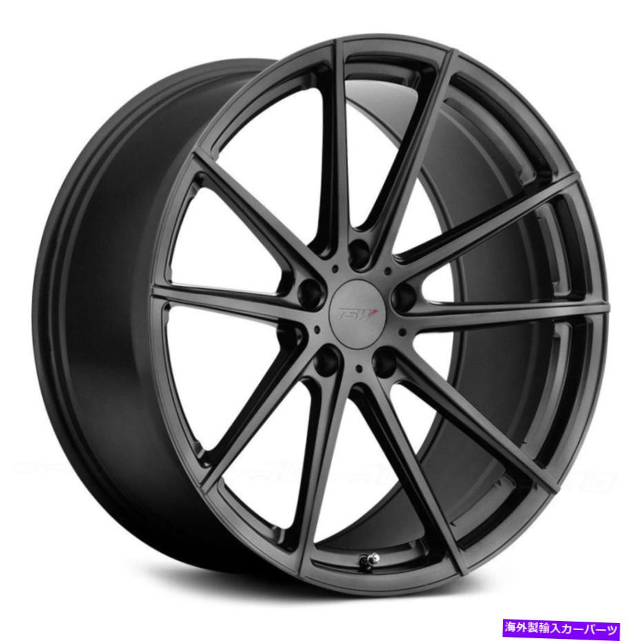 ホイール　４本セット TSWバサーストホイール20x10.5（25、5x114.3、76.1）4のガンメタルリムセット TSW BATHURST Wheels 20x10.5 (25, 5x114.3, 76.1) Gunmetal Rims Set of 4【並行輸入品】