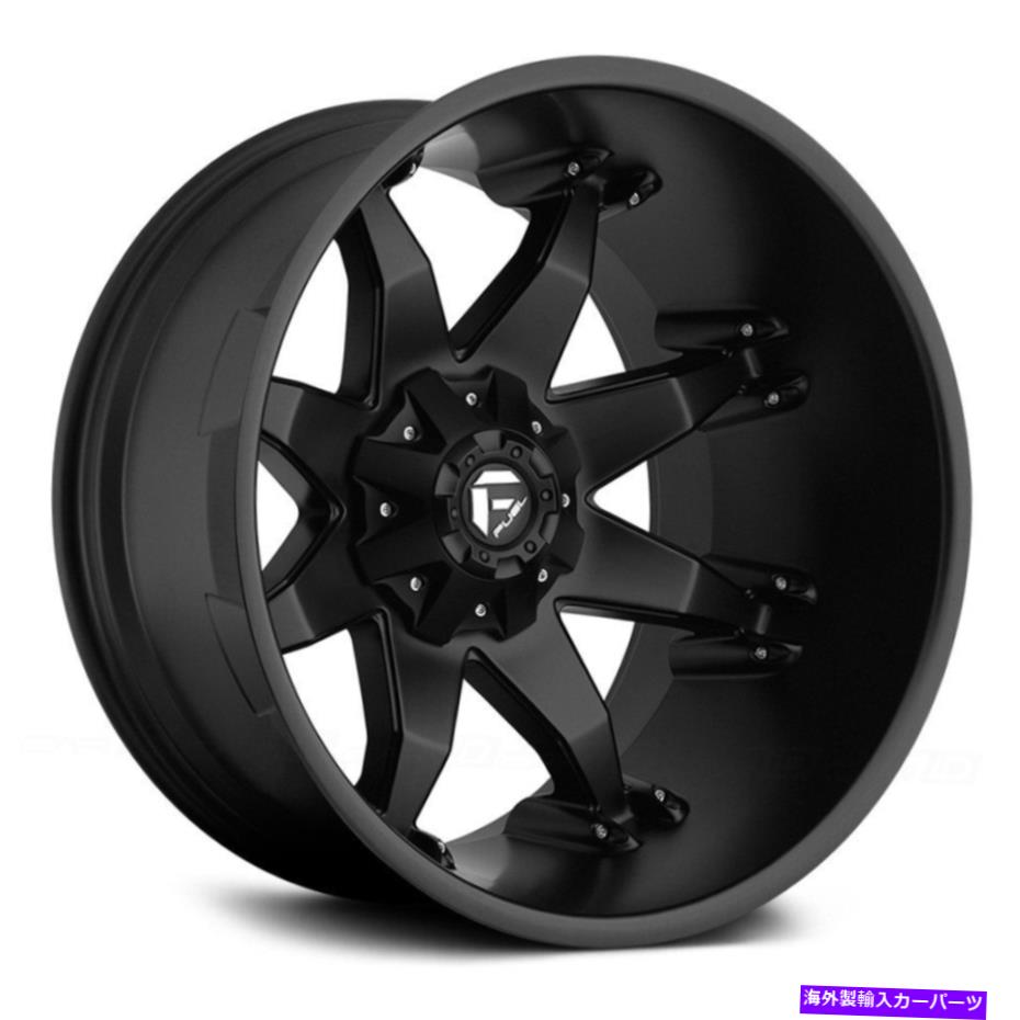 ホイール　４本セット 燃料D509オクタンディープリップホイール20x12（-44、8x170、125.1）4のブラックリムセット Fuel D509 OCTANE DEEP LIP Wheels 20x12 (-44, 8x170, 125.1) Black Rims Set of 4【並行輸入品】