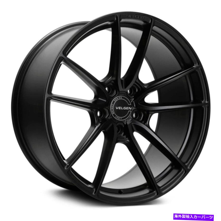 ホイール　４本セット Velgen VF5ホイール20x11（35、5x112、66.5）4のブラックリムセット Velgen VF5 Wheels 20x11 (35, 5x112, 66.5) Black Rims Set of 4【並行輸入品】