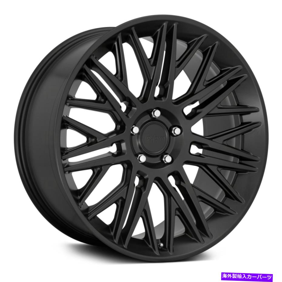 ホイール　４本セット Rotiform JDRホイール22x10（30、6x139.7、106.1）4のブラックリムセット Rotiform JDR Wheels 22x10 (30, 6x139.7, 106.1) Black Rims Set of 4【並行輸入品】
