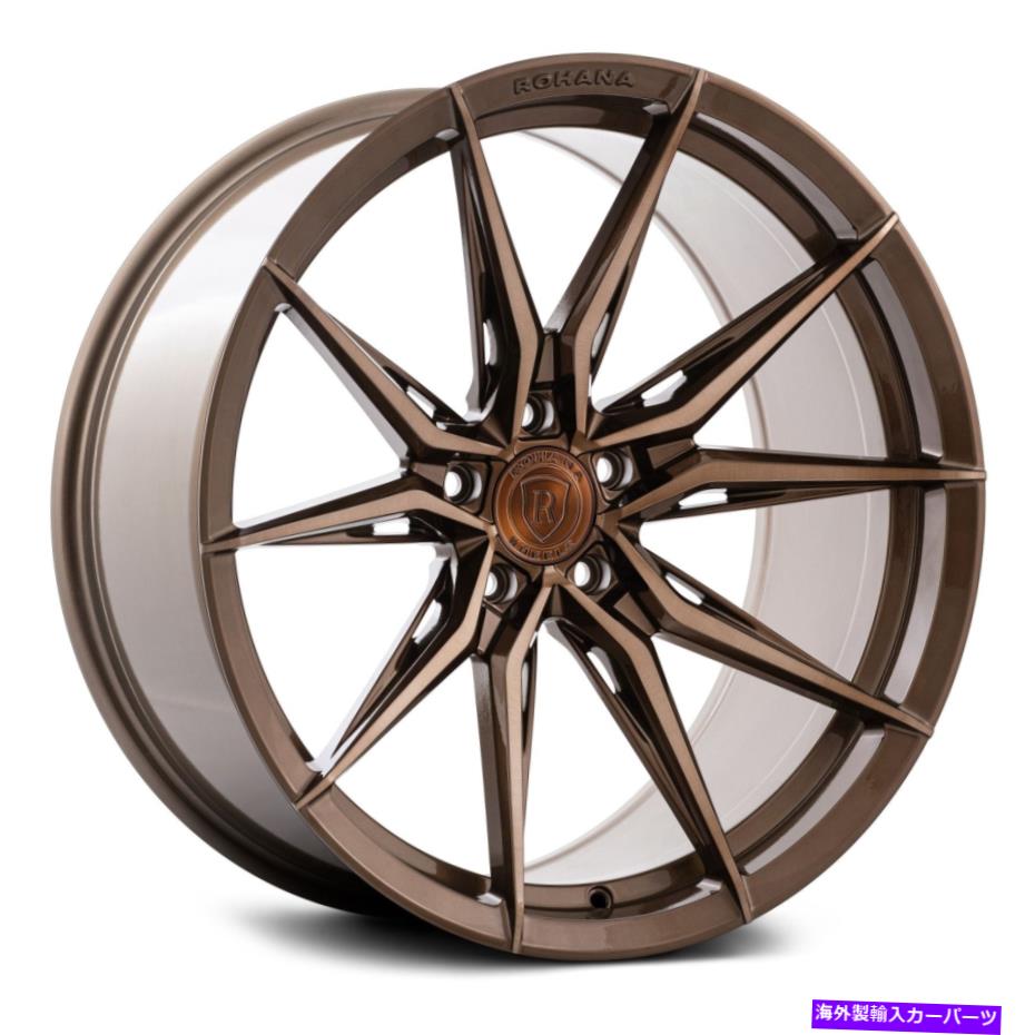 ホイール　４本セット Rohana RFX13ホイール20x11（25、5x114.3、73.1）4のブロンズリムセット Rohana RFX13 Wheels 20x11 (25, 5x114.3, 73.1) Bronze Rims Set of 4【並行輸入品】