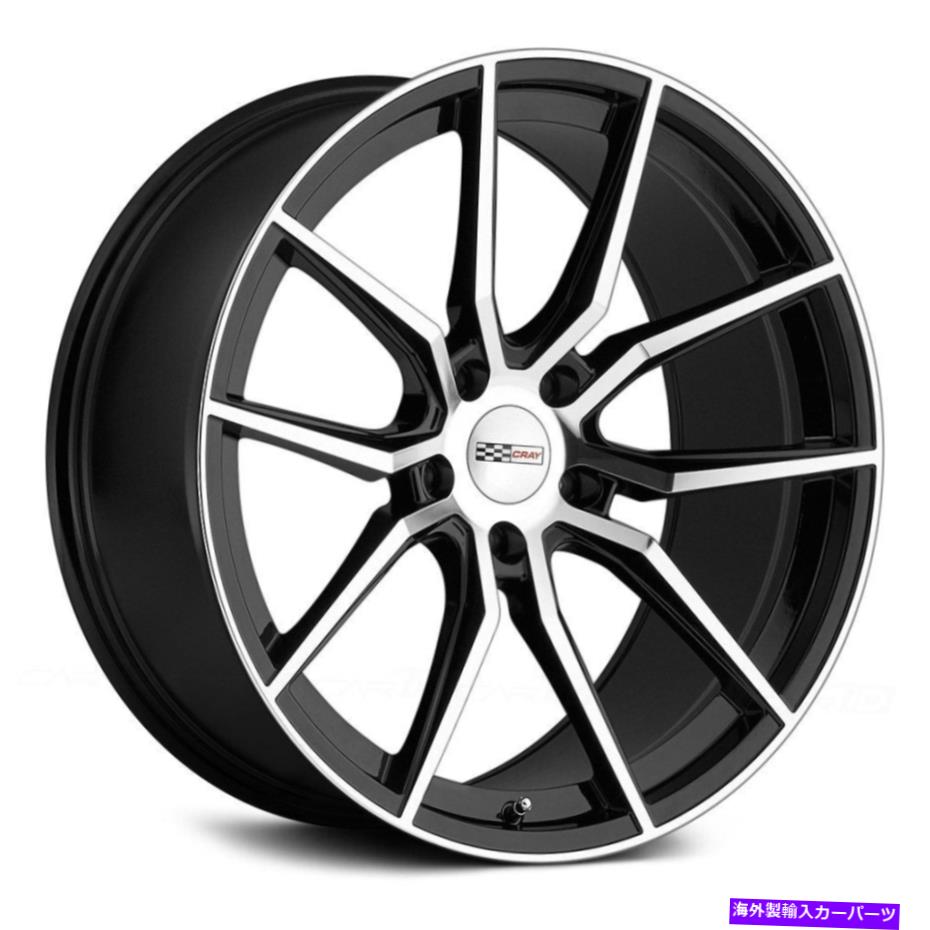 ホイール 4本セット クレイクモホイール20x9(38、5x120.65、67.06)4のブラックリムセット Cray SPIDER Wheels 20x9 (38, 5x120.65, 67.06) Black Rims Set of 4【並行輸入品】|Us Custom Parts Shop USDM