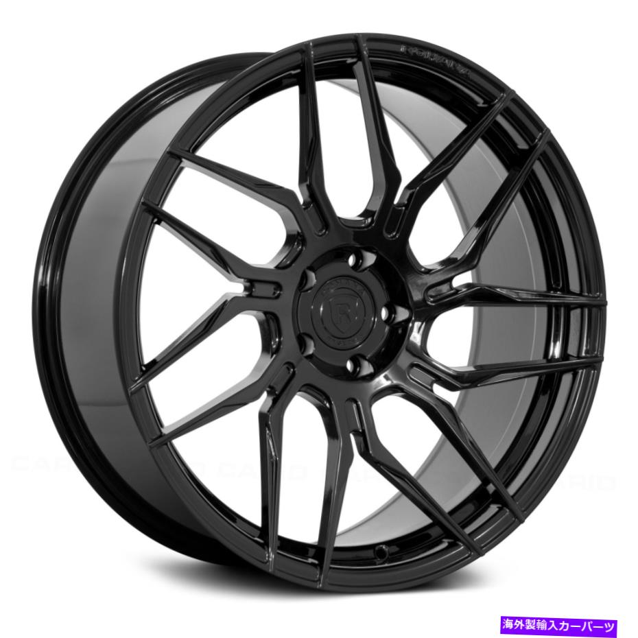 ホイール　４本セット Rohana RFX7ホイール20x11（30、5x112、66.56）4のブラックリムセット Rohana RFx7 Wheels 20x11 (30, 5x112, 66.56) Black Rims Set of 4【並行輸入品】