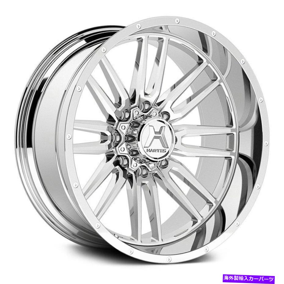 ホイール　４本セット HARTES METAL YSM-720ホイップソーホイール22x12（-44、6x139.7）4の磨かれたリムセット Hartes Metal YSM-720 WHIPSAW Wheels 22x12 (-44, 6x139.7) Polished Rims Set of 4【並行輸入品】