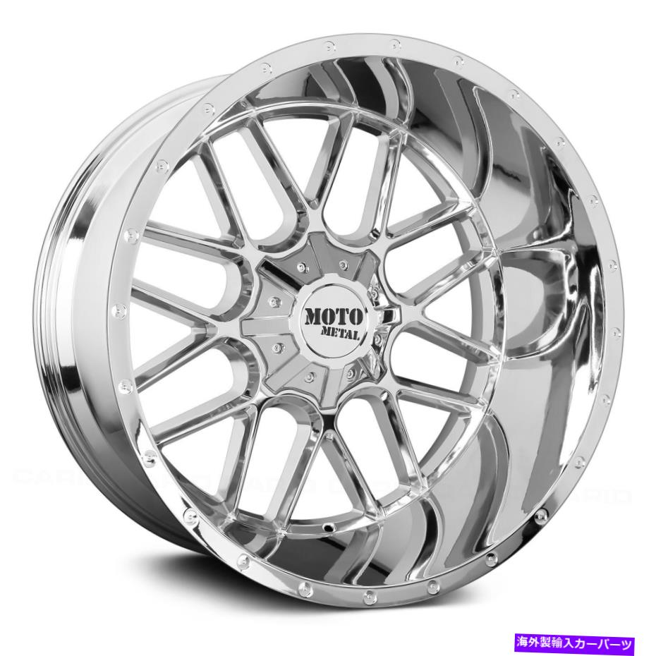 ホイール　４本セット Moto Metal Mo986包囲ホイール22x10（-18、6x139.7、106.1）4のChrome Rimsセット Moto Metal MO986 SIEGE Wheels 22x10 (-18, 6x139.7, 106.1) Chrome Rims Set of 4【並行輸入品】