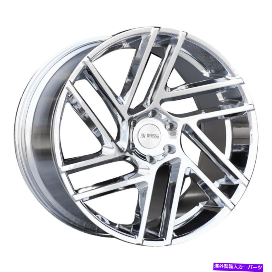 ホイール　４本セット 重打者HF6ホイール24x10（30、6x135、87）4のクロムリムセット Heavy Hitters HF6 Wheels 24x10 (30, 6x135, 87) Chrome Rims Set of 4【並行輸入品】