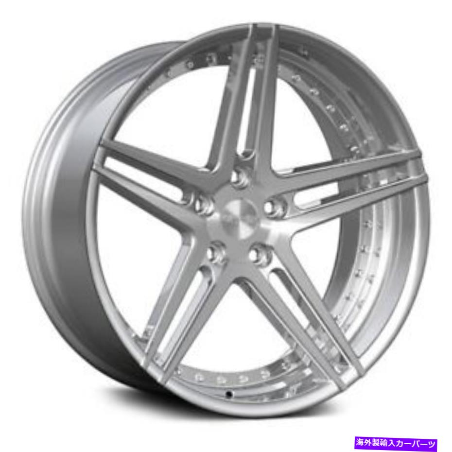 ホイール　４本セット Rennen CSL-3ホイール22x9（35、5x112、74.1）4のシルバーリムセット Rennen CSL-3 Wheels 22x9 (35, 5x112, 74.1) Silver Rims Set of 4【並行輸入品】