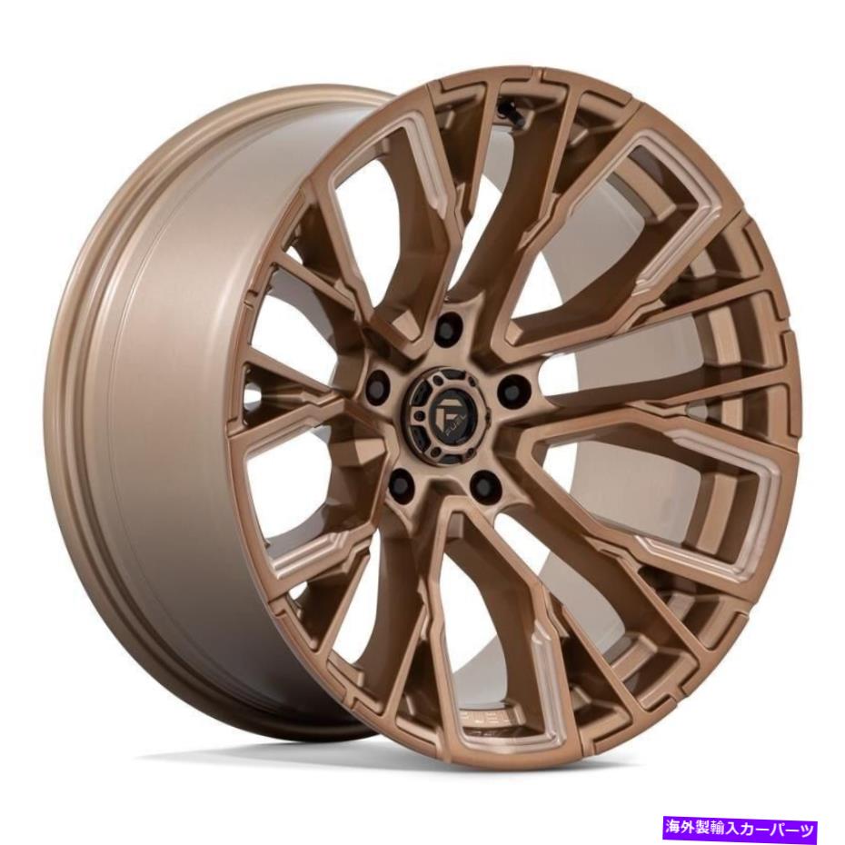 ホイール　４本セット Fuel D850 Rebar 5 1PCホイール20x10（-18、5x127、71.5）4のブロンズリムセット Fuel D850 REBAR 5 1PC Wheels 20x10 (-18, 5x127, 71.5) Bronze Rims Set of 4【並行輸入品】
